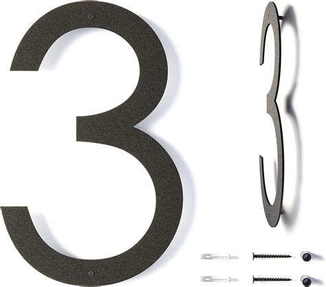 big metal house numbers|12 inch adhesive numbers.